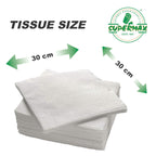 SUPERMAX Premium 2 Ply Tissue Paper Napkins | 50 Pcs | Soft, Absorbent Disposable Napkins for Home, Office & Restaurant