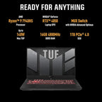 ASUS Inspiron TUF A17 Gaming FA777XU-HX026WS R9-7940HS Full HD Laptop