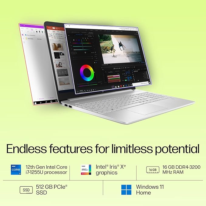 HP LAPTOP 15S-FQ5190TU I7 12TH GEN 16 GB RAM/512 SSD 15.6" FHD