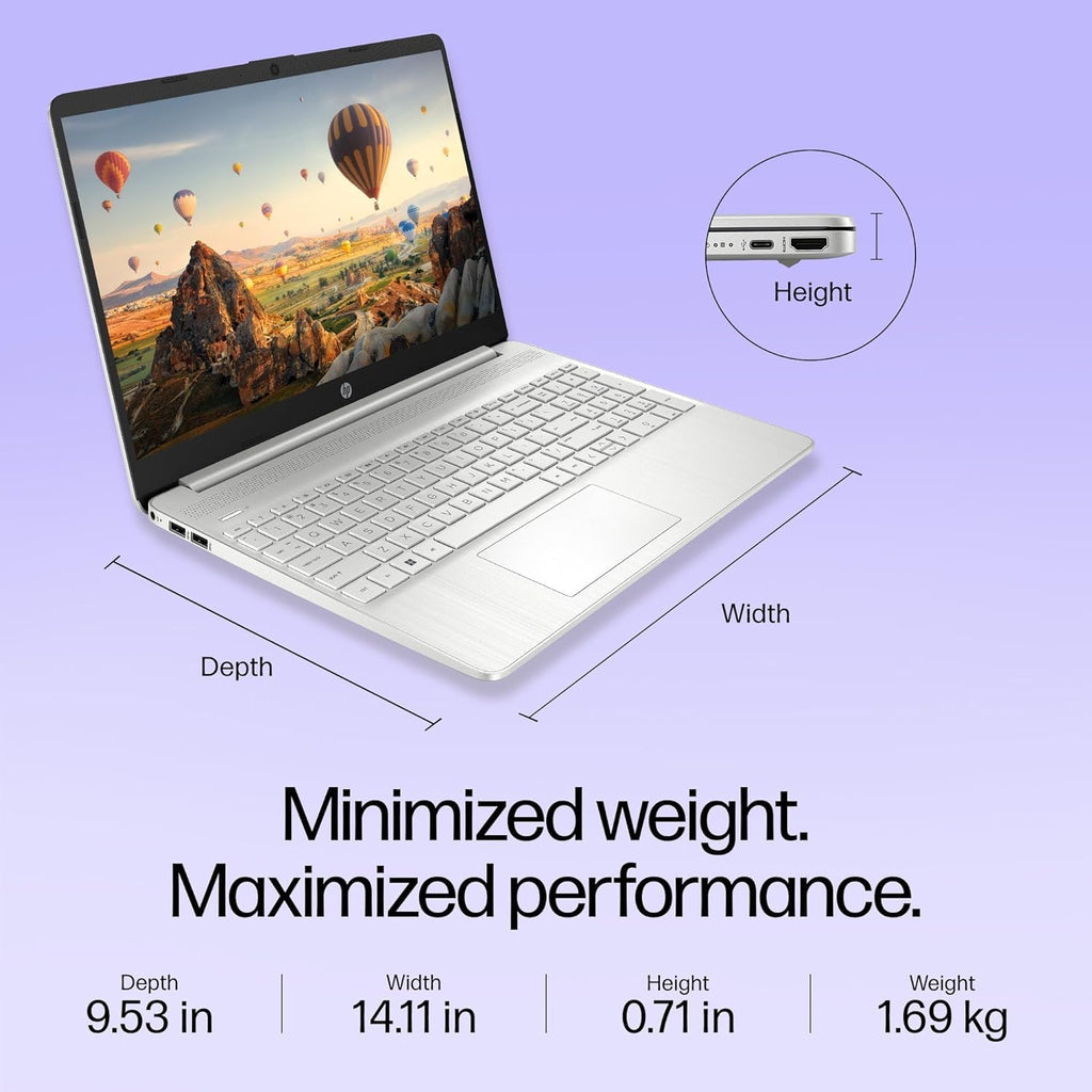 HP 15S-FQ5326TU  Intel Core i3-1215U 8 GB RAM/512 SSD 15.6" FHD
