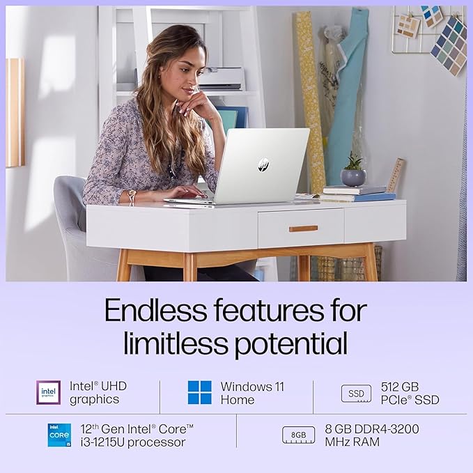 HP 15S-FQ5326TU  Intel Core i3-1215U 8 GB RAM/512 SSD 15.6" FHD