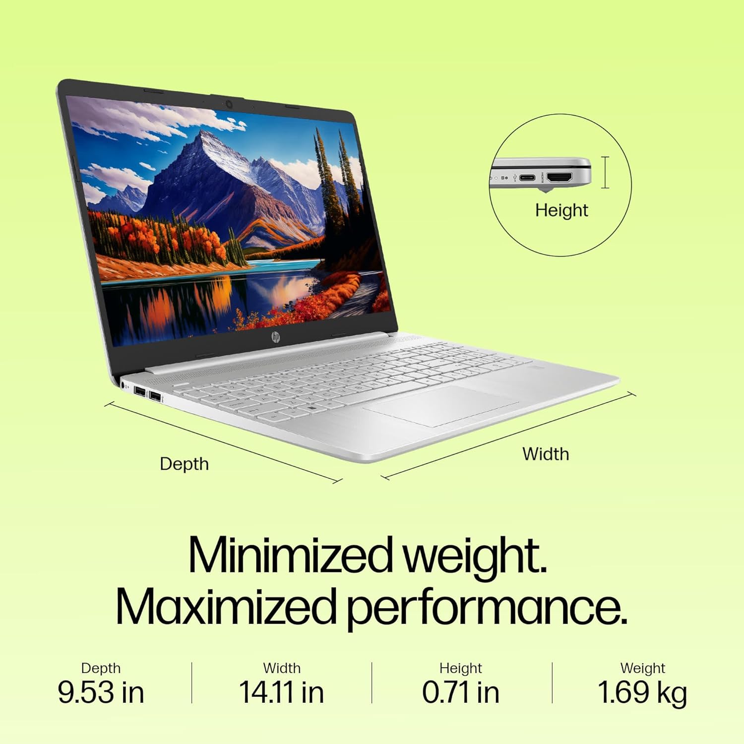 HP LAPTOP 15S-FQ5190TU I7 12TH GEN 16 GB RAM/512 SSD 15.6" FHD