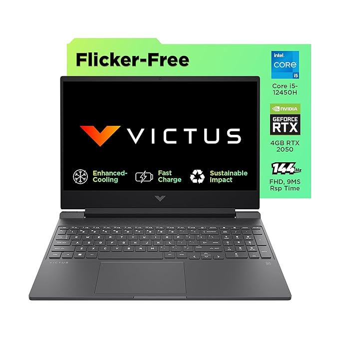 HP Victus 15-fa1124TX I5 12TH GEN 8 GB RAM / 512 SSD 15.6" FHD 144Hz