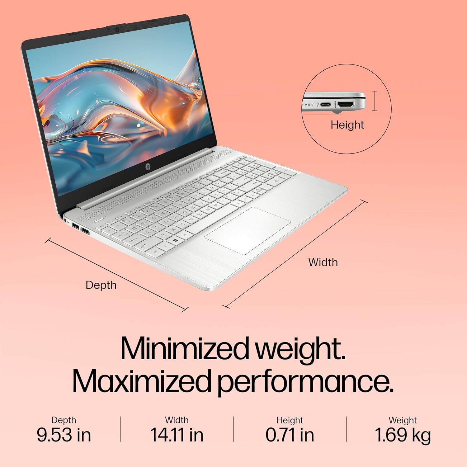 HP 15s-fq5331TU I5 12TH GEN 8 GB RAM / 1 TB SSD 15.6" FHD