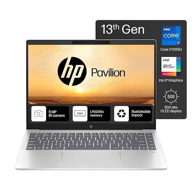 HP Pavilion Plus14-ew0153TU i7 13TH GEN 16 GB RAM/ 1 TB SSD 14" OLED LED