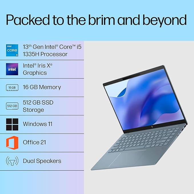 HP 14-ew0115TU i5 13TH GEN 16 GB RAM/512 SSD 14" FHD LED