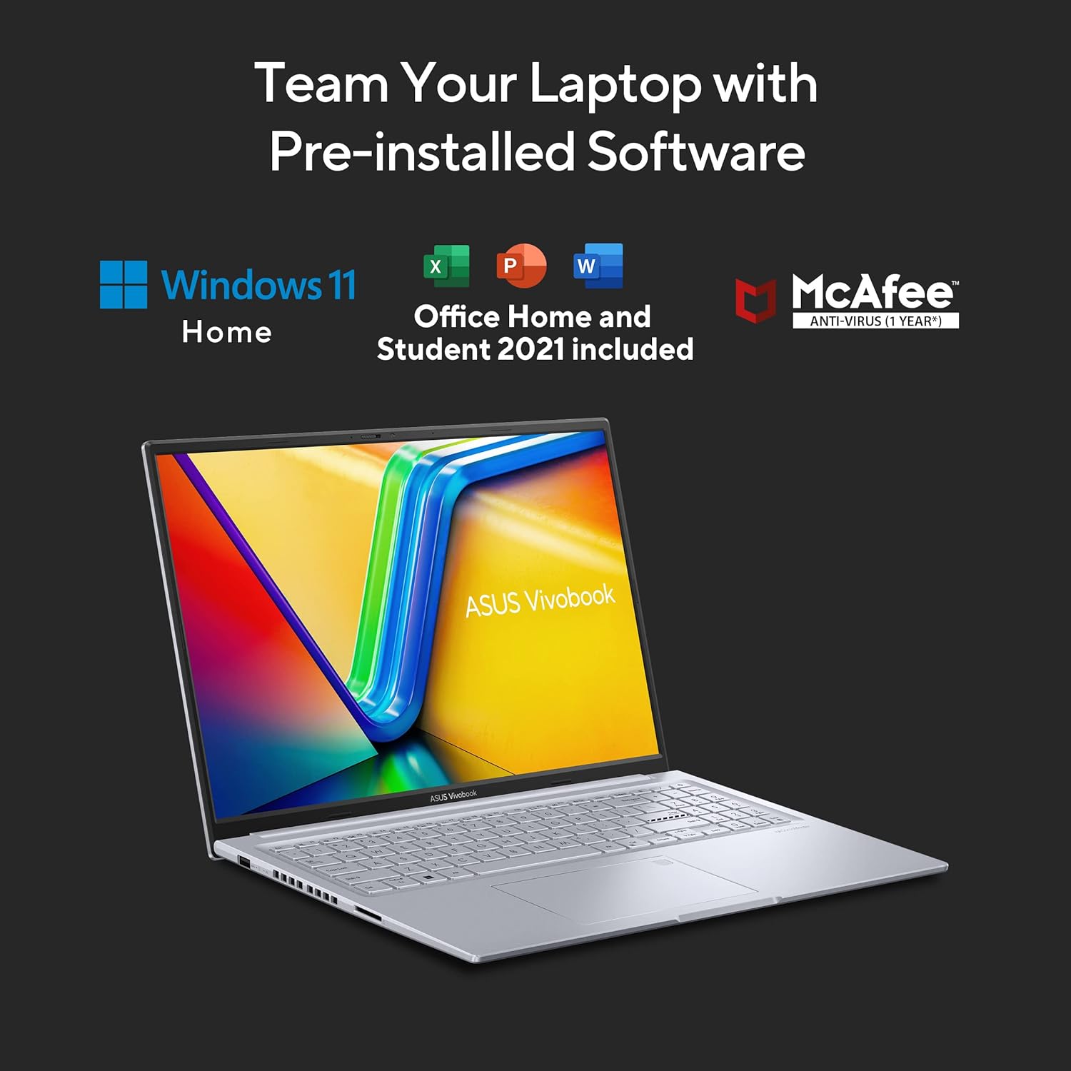 ASUS Vivobook 16X (2023), Intel Core i5-12450H K3605ZU-MB542WS Thin and Light Laptop