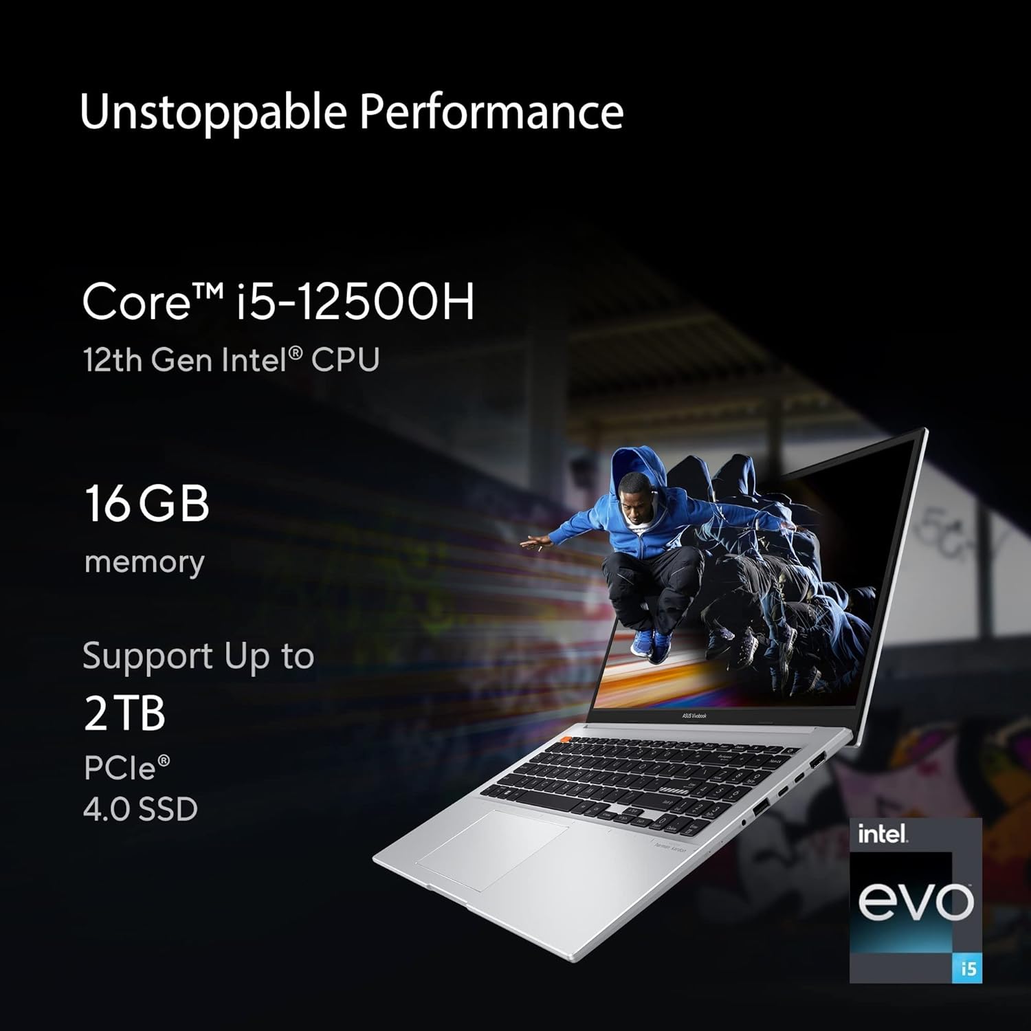 Asus VivoBook S15 OLED K3502ZA-L503WS Intel Evo Core i5-12500H  Full HD Laptop