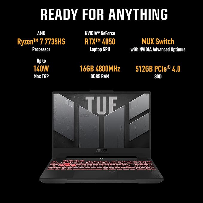 ASUS TUF Gaming FA577NU-LP082W AMD Ryzen 7 7735HS