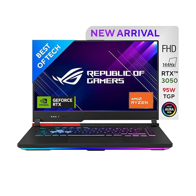 ASUS ROG Strix G15 AMD Ryzen 7 Octa Core 6800HS G513RC-HN085WS  Gaming Laptop