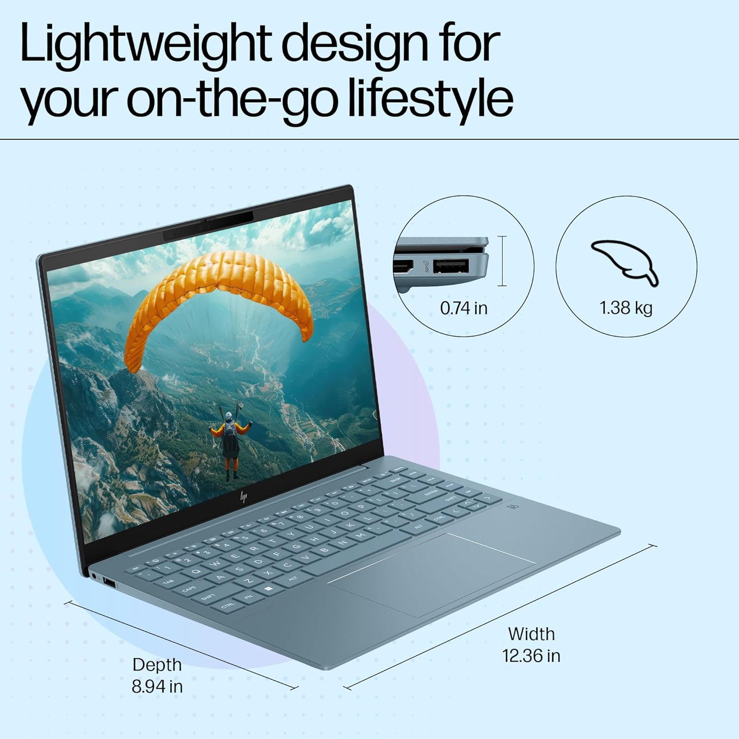 HP 14-ew0115TU i5 13TH GEN 16 GB RAM/512 SSD 14" FHD LED