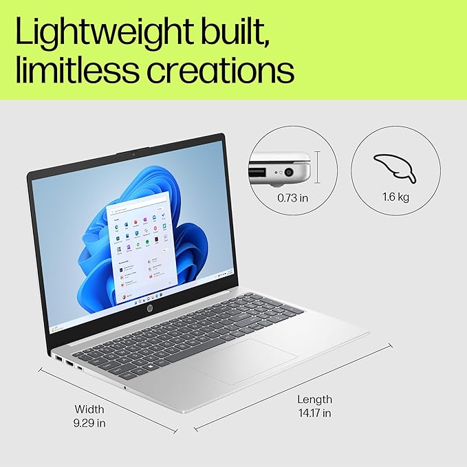 HP 15-fd0022TU I5 13TH GEN 1335U 8GB RAM/512 SSD 15.6" FHD