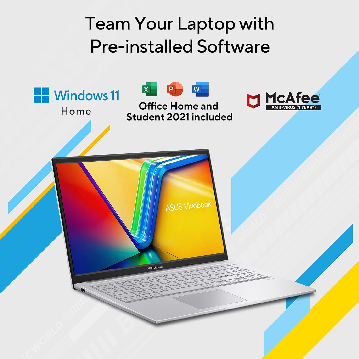 ASUS Vivobook 15 OLED (2022) Intel Core i3 X1505ZA-L1311WS Thin and Light Laptop