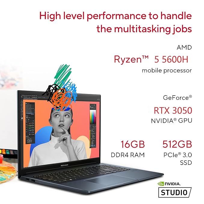 ASUS Vivobook Pro 15 M6500QC-HN552WS AMD Ryzen 5000 Laptop