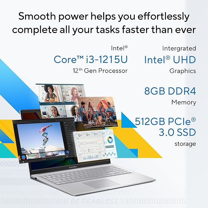 ASUS Vivobook 15 X1504ZA-NJ322WS  Intel Core i3-1215U Full HD Laptop