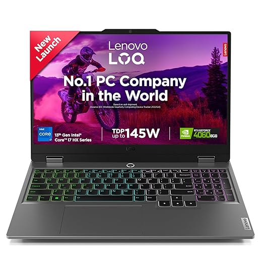 Lenovo LOQ Intel Core i7-13650HX 24GB RAM/512SSD 15.6" FHD 144 HZ 300 NITS _(LUNA GREY) 83DV00MLIN