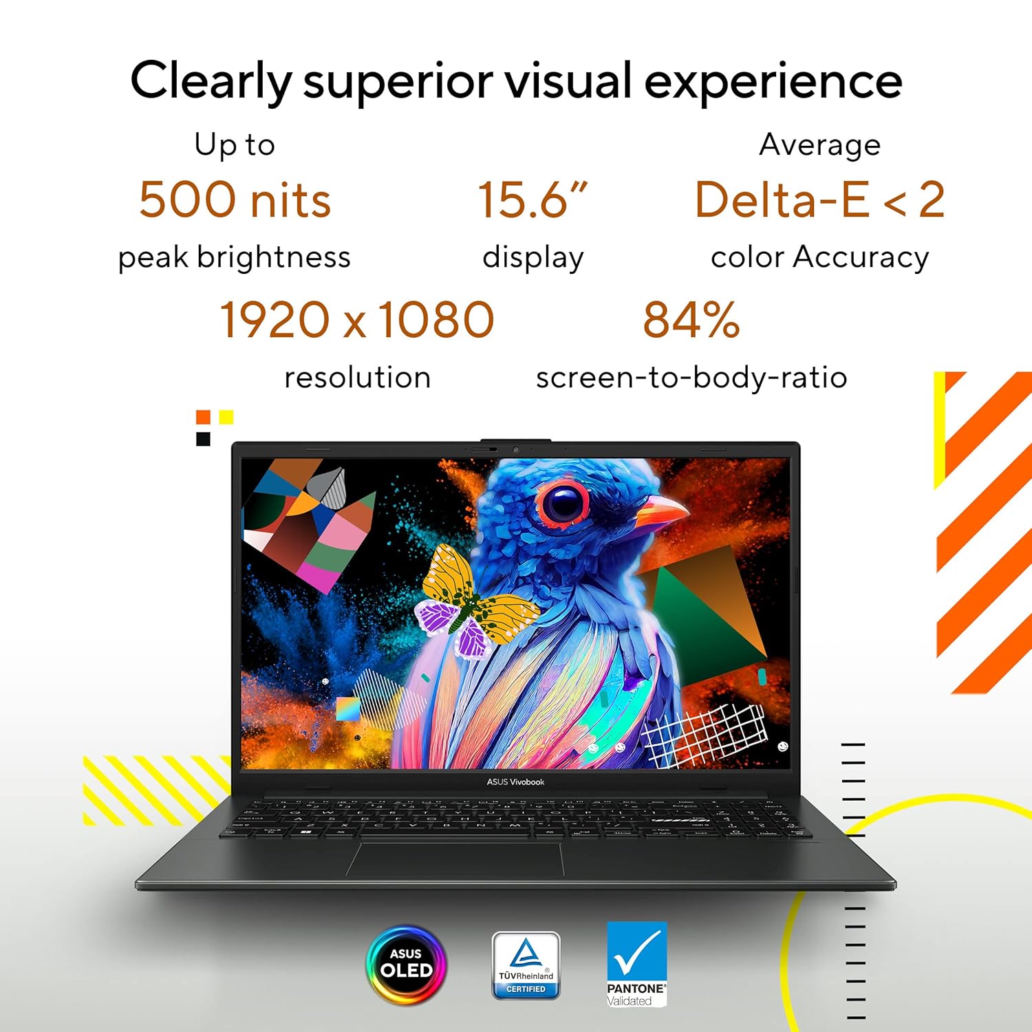 ASUS Vivobook Go 15 (OLED) 2023, AMD Ryzen 5 7520U E1504FA-LK542WS FHD OLED, Thin & Light Laptop