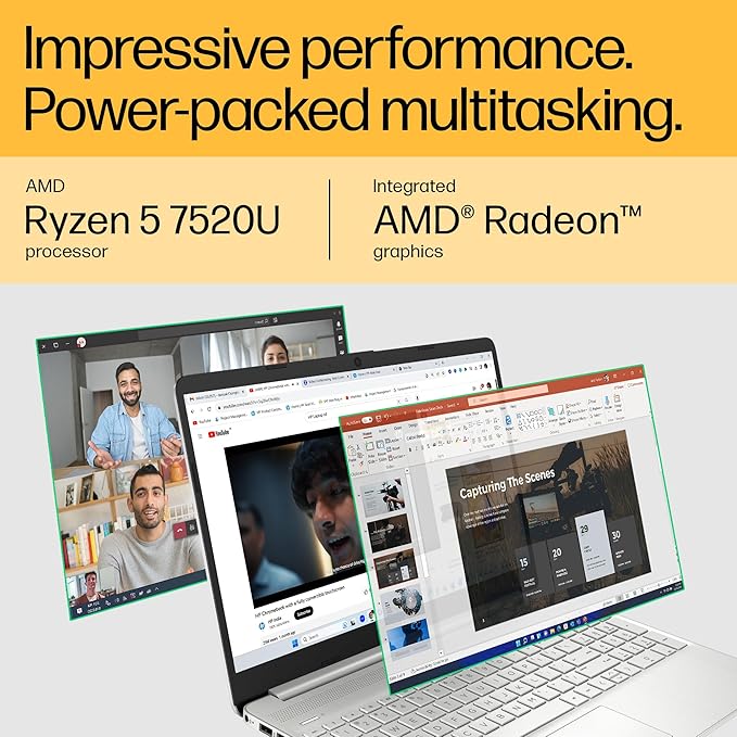 HP 15-fc0030AU RIZEN-5 7520U 16GB RAM/512 SSD 15.6" FHD