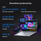 ASUS Vivobook 16X (2023), Intel Core i5-12450H K3605ZU-MB542WS Thin and Light Laptop