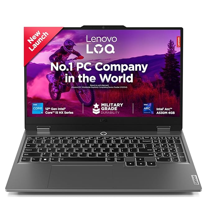 Lenovo LOQ Intel Core i5-12450HX 8GB DDR5/512GB SSD 15.6" FHD IPS 300nits 144Hz 83FQ002QIN