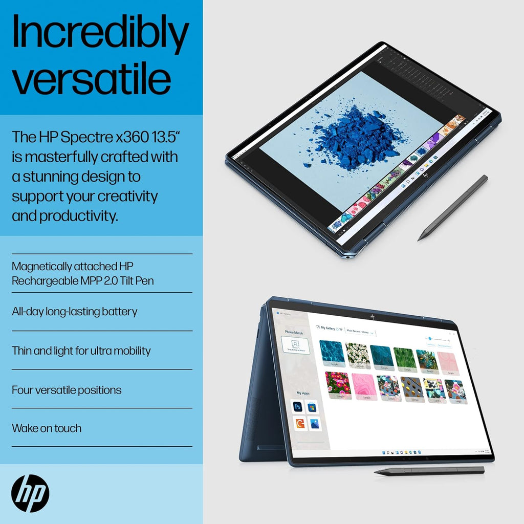 HP Spectre 13.5 x360 OLED - ef2033tu I7 13TH GEN 16 GB RAM / 1 TB SSD 13.5" X360 TUCH OLED