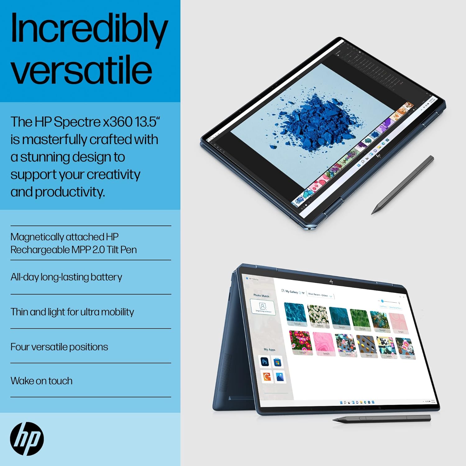 HP Spectre 13.5 x360 OLED - ef2033tu I7 13TH GEN 16 GB RAM / 1 TB SSD 13.5" X360 TUCH OLED