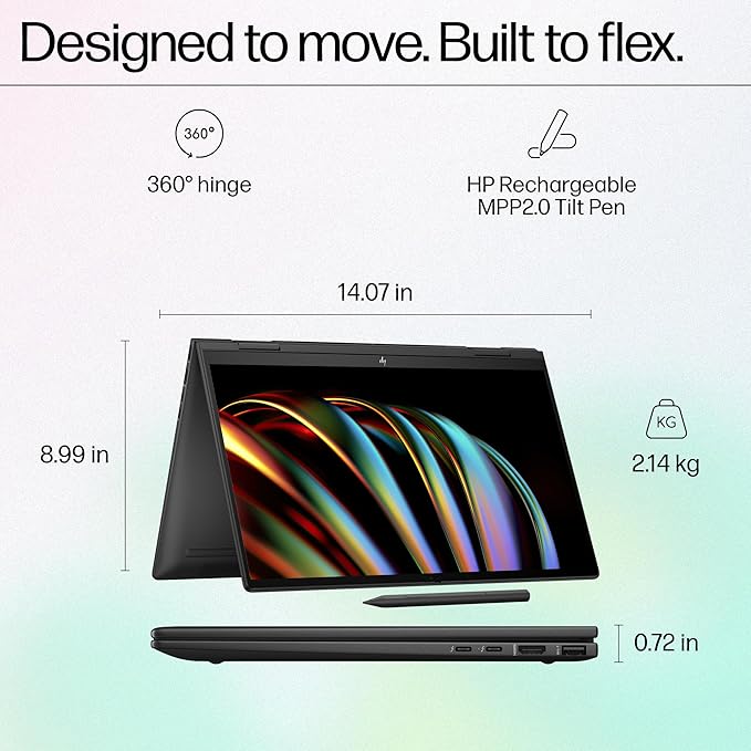 HP Envy x360 Laptop 15-fe0028TU I5 13TH GEN  16 GB RAM/512 SSD 15.6" FHD TOUCH X360 OLED