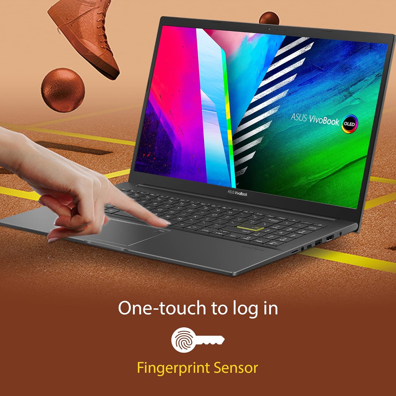 ASUS VivoBook K15 OLED (2024) Intel Core i3 11th Gen 1115G4 K513EA-L312WS Thin and Light Laptop