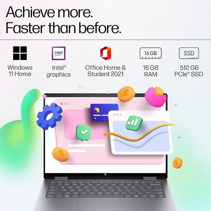 HP ENVY X360 14-FC0105TU I5 13TH GEN 16 GB RAM/ 512 SSD 14"X360 TUCH