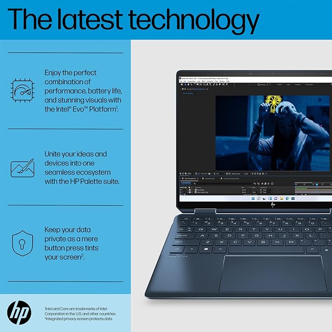 HP Spectre 13.5 x360 OLED - ef2033tu I7 13TH GEN 16 GB RAM / 1 TB SSD 13.5" X360 TUCH OLED