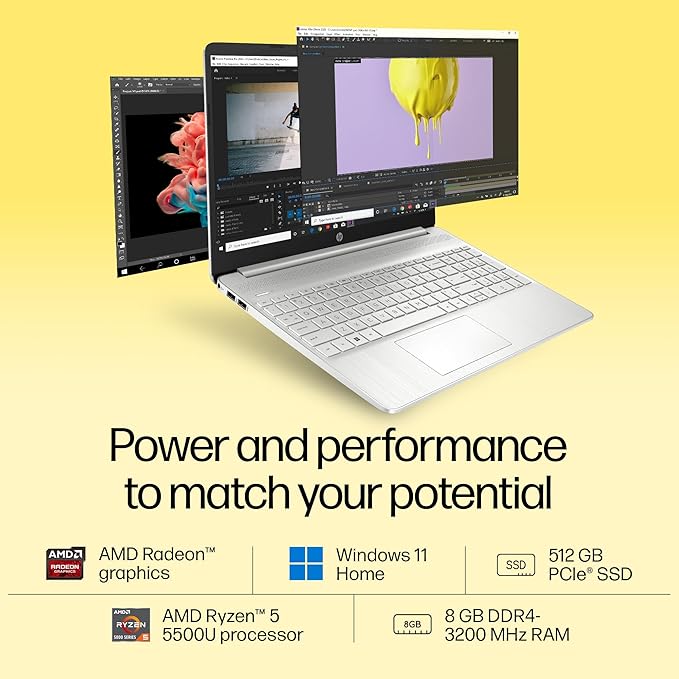 HP 15S-EQ2223AU RYZEN 5 5500U 8 GB RAM / 512 SSD 15.6" FHD