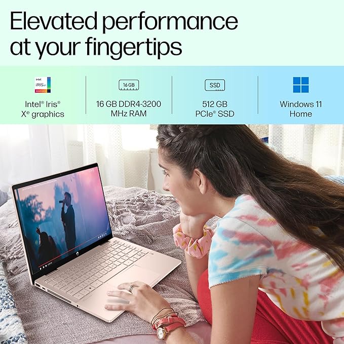 HP Pav X360 Convert 14-ek1020TU I7 13TH GEN 16 GB RAM/512 SSD 14" X360 TOUCH