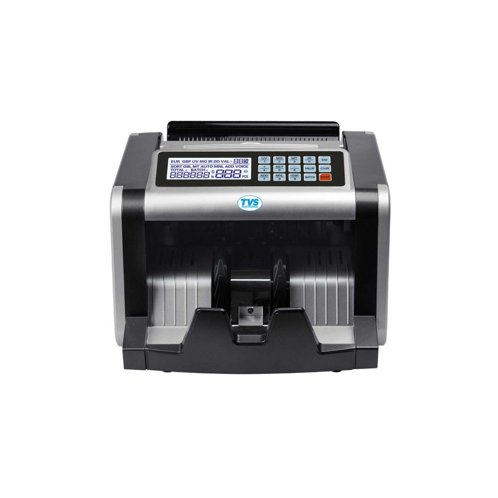 TVS Electronics CC-232 Classic Plus Cash Counting Machine with UV, MG, IR Fake Note Detection | 1000 Notes/Min High-Speed Currency Counter for Banks & Business