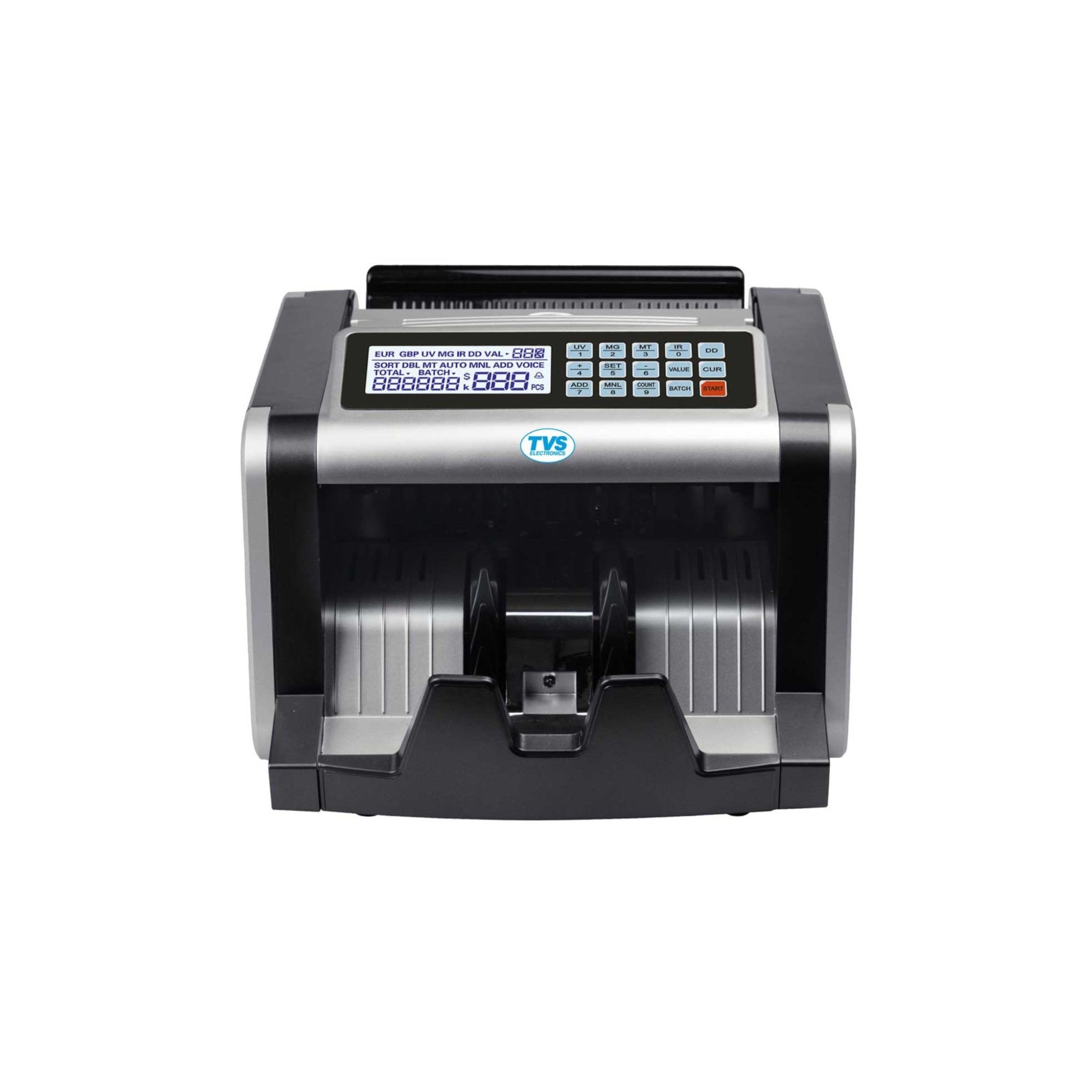 TVS Electronics CC-232 Classic Plus Cash Counting Machine with UV, MG, IR Fake Note Detection | 1000 Notes/Min High-Speed Currency Counter for Banks & Business