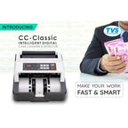 TVS Electronics CC-232 Classic Heavy-Duty Cash Counting Machine | 1200 Notes/Min High Speed | Advanced UV, MG & IR Fake Note Detection | Fully Automatic Money Counter for Indian Currency