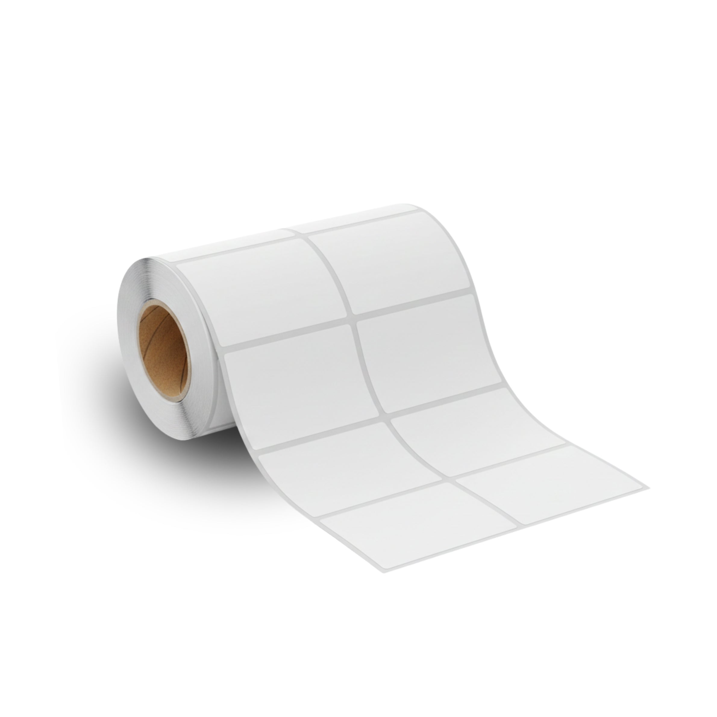SUPERMAX 38x50 Direct Thermal Barcode Label Sticker 2 x 1.5 inches - 38mm x 50mm - 1000 Labels Per Roll pack of 5