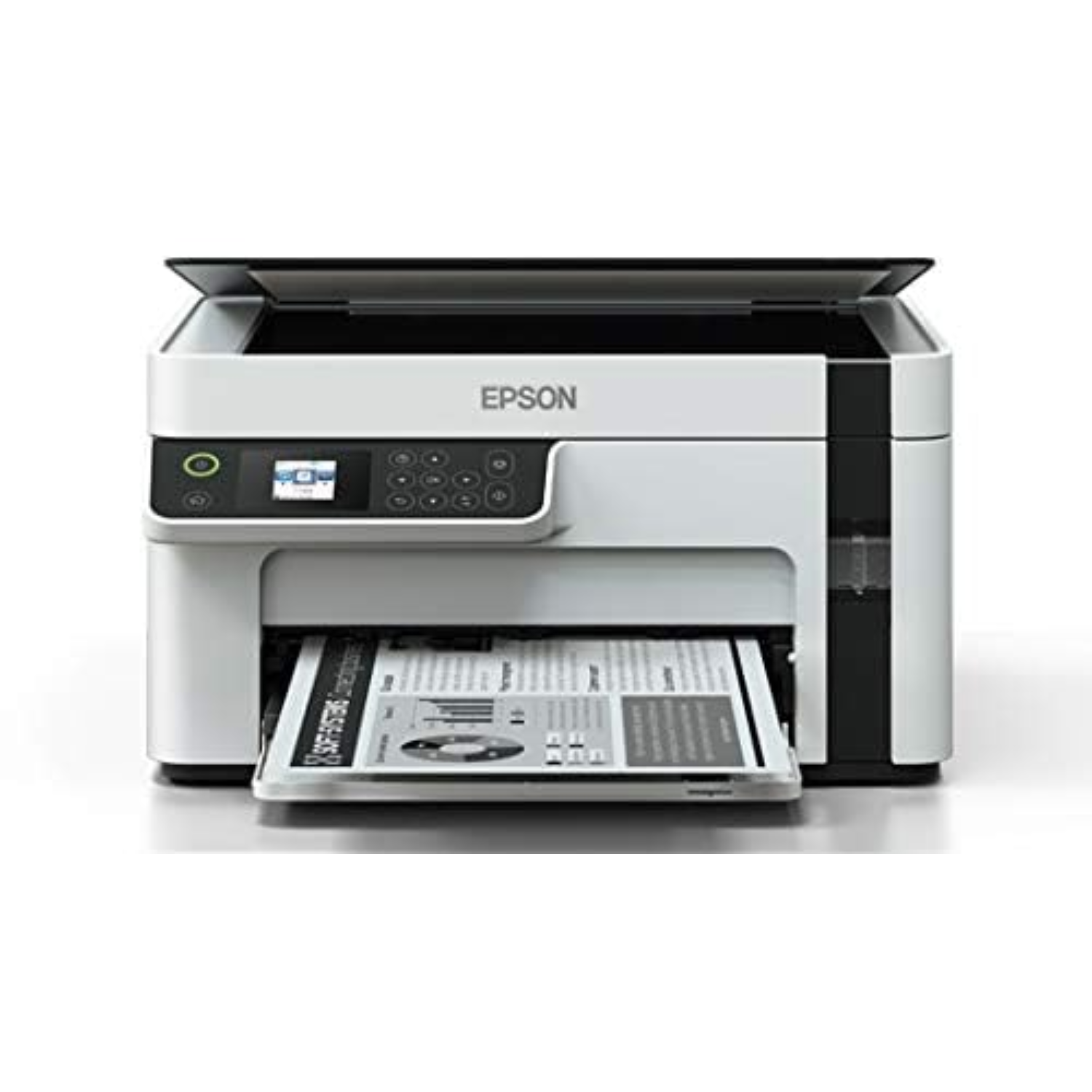Epson EcoTank Monochrome M2120 All-in-One InkTank WiFi Printer (Print, Scan, Copy / High Yield Refillable Mono Ink Tank / Wireless & App Printing / White)