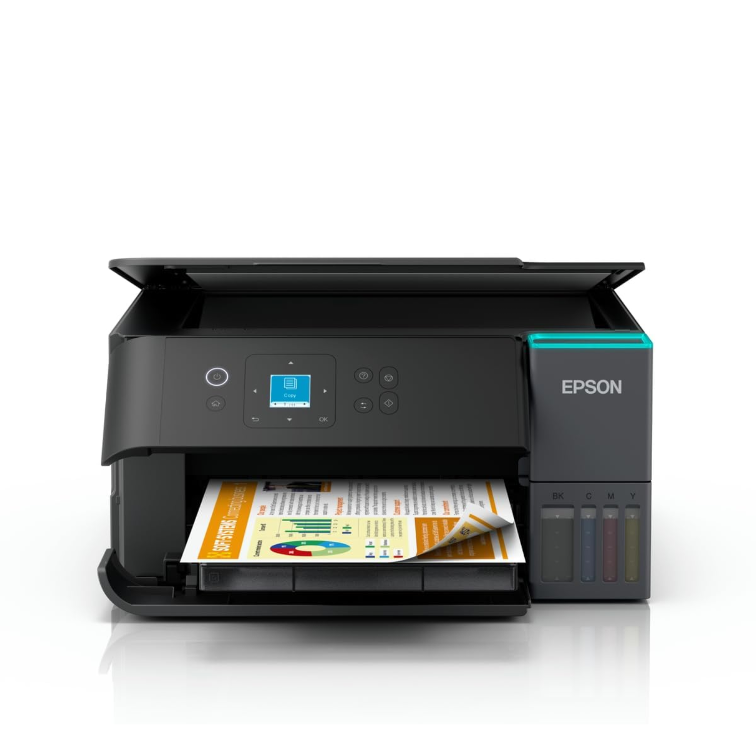 Epson EcoTank L4360 WiFi Automatic Duplex InkTank A4 Colour Printer (Print, Scan, Copy / Ultra-Low Cost Printing / LCD Screen & Mobile Printing / Home & Small Business / Black)