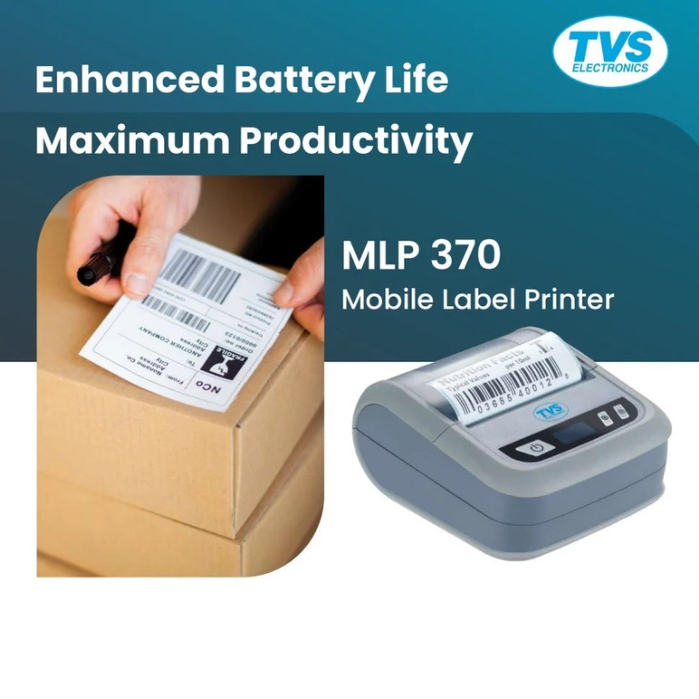 TVS Electronics MLP 370 Thermal Receipt Printer | Bluetooth & USB Connectivity