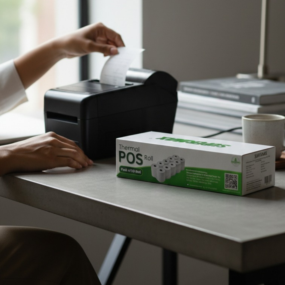 Thermal Paper Roll 3 Inch 78mm | 50GSM POS Receipt Roll for All Thermal Printers | BPA Free