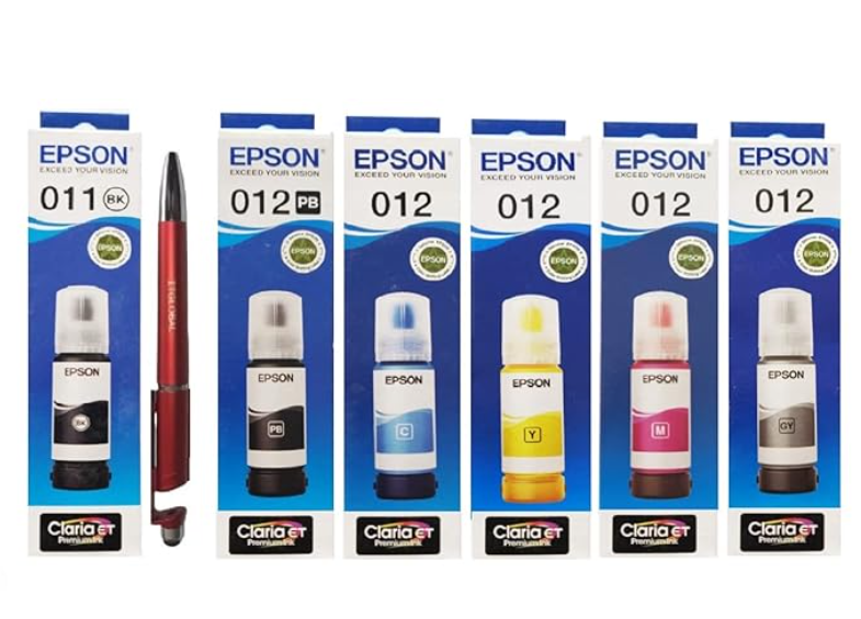 Epson 011/012 Ink 6 colors bottels sets combo