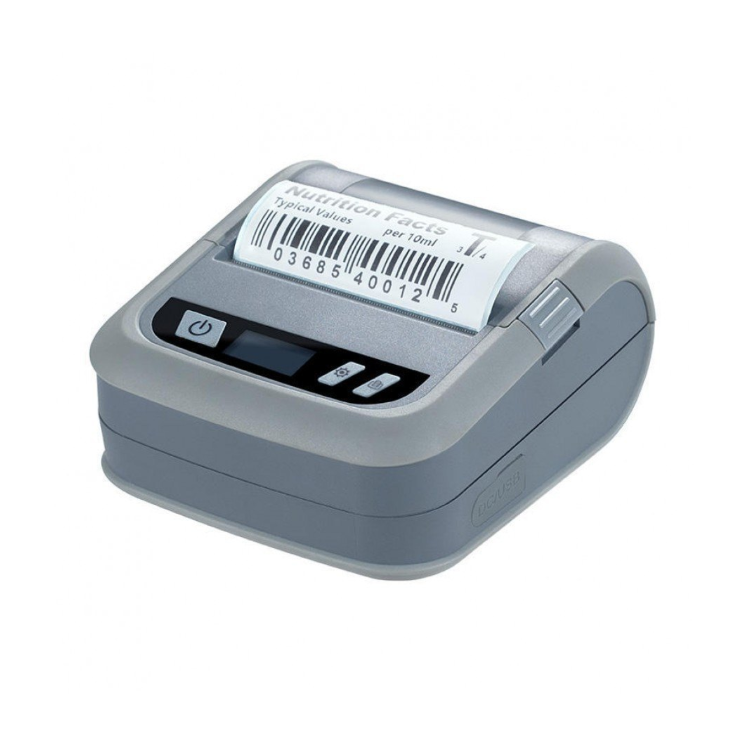 TVS MLP 370 3-Inch Portable Bluetooth Mobile Thermal Label & Receipt Printer - 70 mm/sec, 2500mAh Battery, OLED Display, USB (Black)