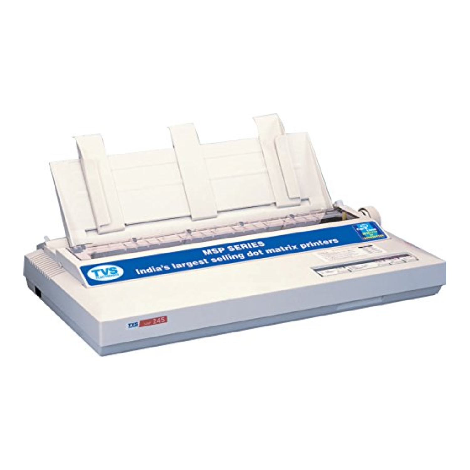 TVS MSP 245 9-Pin 80-Column Dot Matrix Printer - USB & Parallel Interface, High-Speed Billing Printer (Black)