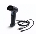 TVS BS-I1201G Lite Handheld 2D Wired Barcode Scanner - USB Interface, High-Speed QR Code & 1D Barcode Reader (Black)