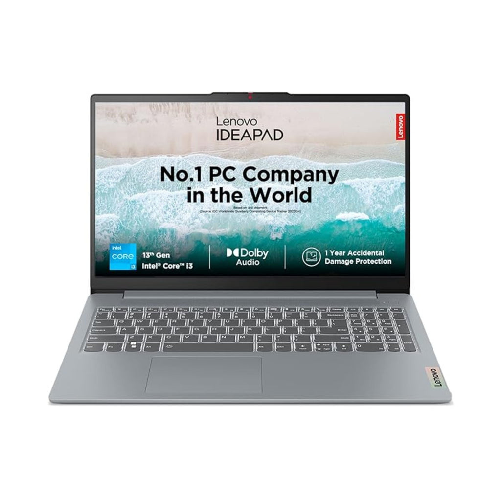 Lenovo IdeaPad Slim 3i Intel Core I3 13TH GEN 8GB RAM/512 GB SSD 15.6" FHD+ 300 NITS (ARCTIC GREY) 82X70033IN