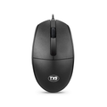 TVS Champ M120 Wired Optical Mouse - 1200 DPI Optical Sensor, 1.5 Million Clicks Durability, USB Plug & Play (Black)