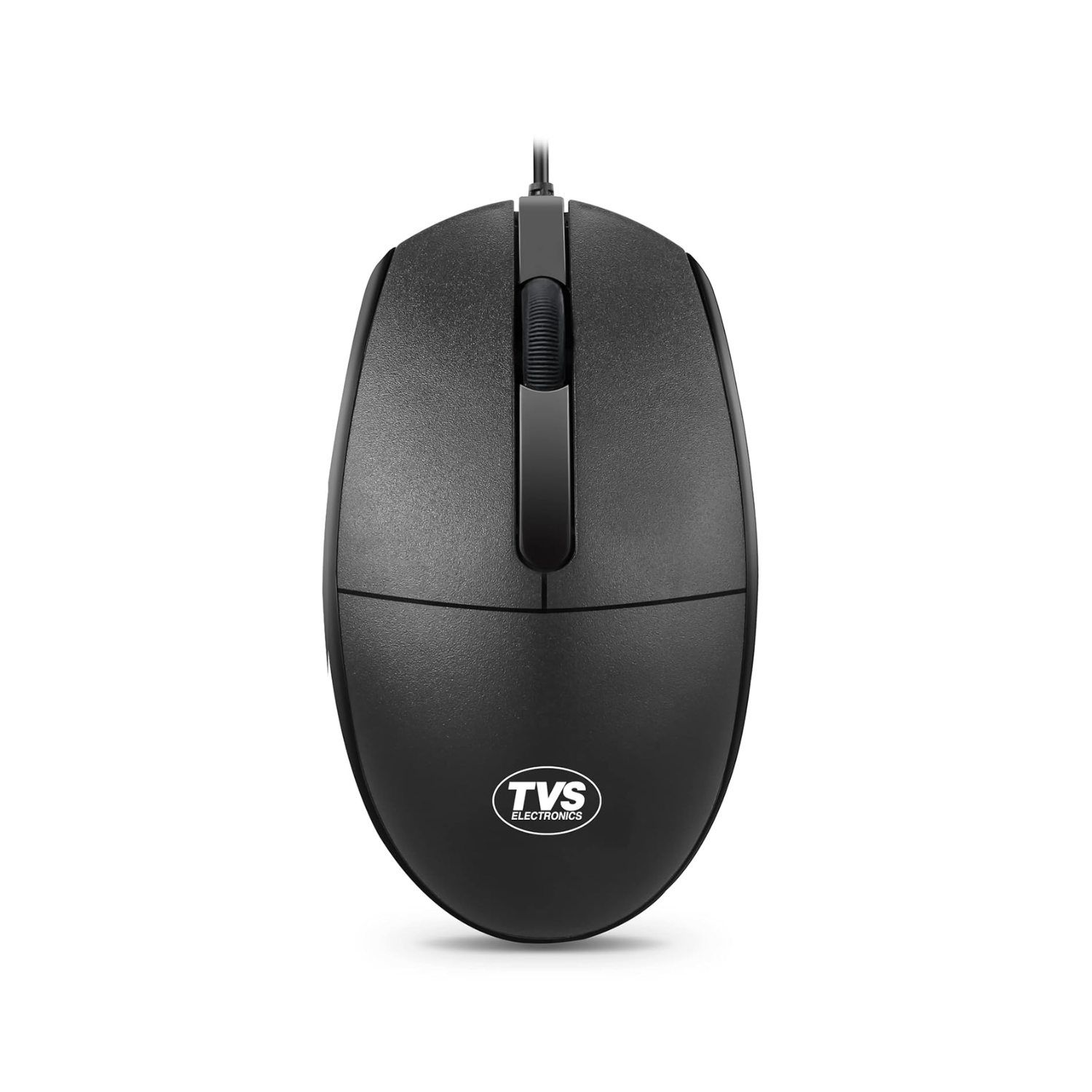 TVS Champ M120 Wired Optical Mouse - 1200 DPI Optical Sensor, 1.5 Million Clicks Durability, USB Plug & Play (Black)
