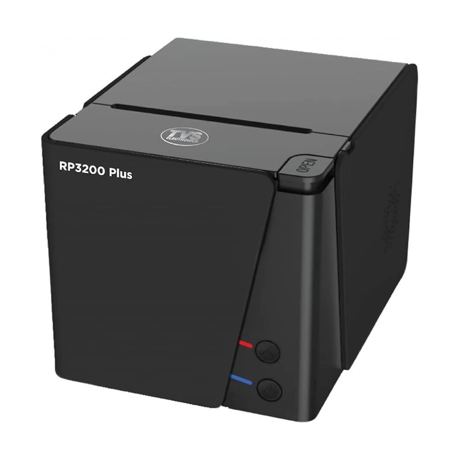 TVS RP 3200 Plus 3-Inch Direct Thermal Receipt Printer - High-Speed 200 mm/sec, USB + Serial + Ethernet Triple Interface, Auto-Cutter (Black)