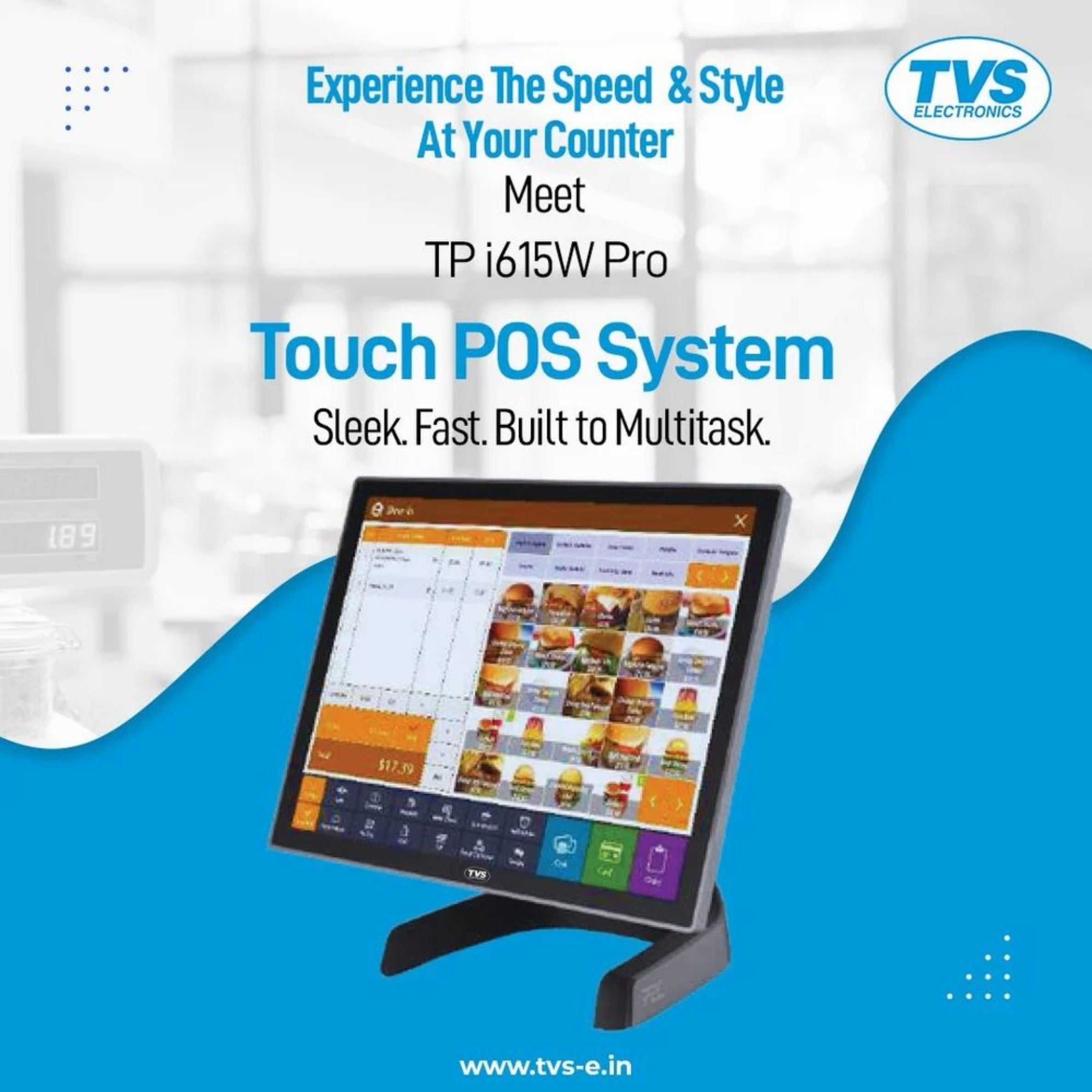 TVS Electronics TP i615W Pro Touch POS System | 15.6" Capacitive Display