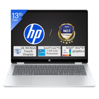 HP OmniBook 5 Flip (fp0789TU) 14" 2K WUXGA Touchscreen - 13th Gen Intel Core i5-1334U, Intel Iris Xe Graphics, 16GB LPDDR5 RAM, 512GB SSD, 5MP Camera, Windows 11, MS Office Home 2024 (Silver, 1.65kg)